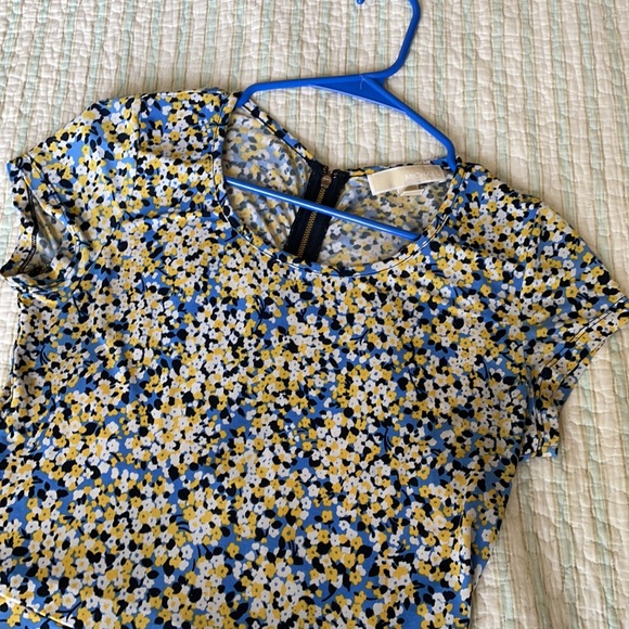 Perfect for spring! Michael Kors blue and yellow floral dress - Picture 6 of 8